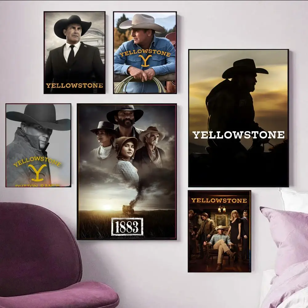 US TV series Y-Yellowstone Poster  Poster Wall art print art suitable for living parlor home decoration gift