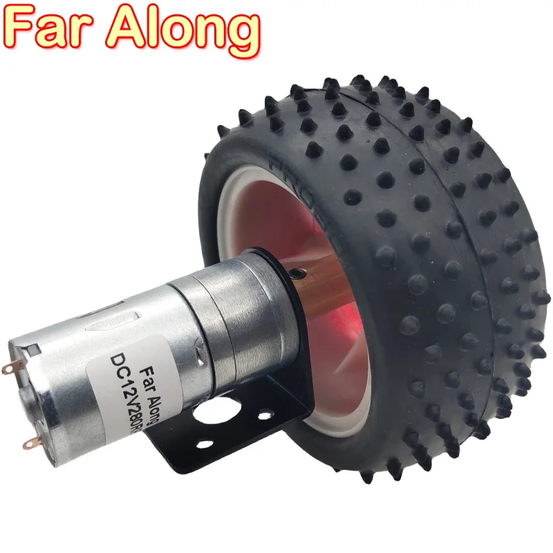 Micro Electric Geared Motor DC 6V12V24V 12 To 1360RPM Reversible DIY Toy Accessories Wheel Set Use For Smart Toy Car Robot etc.