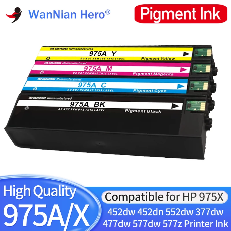 

Картридж для принтера HP 975A 975X 477dw/dn/s 577dw/z 352dw 377dw/dn ink 452dw/dn 552dw P55250dw