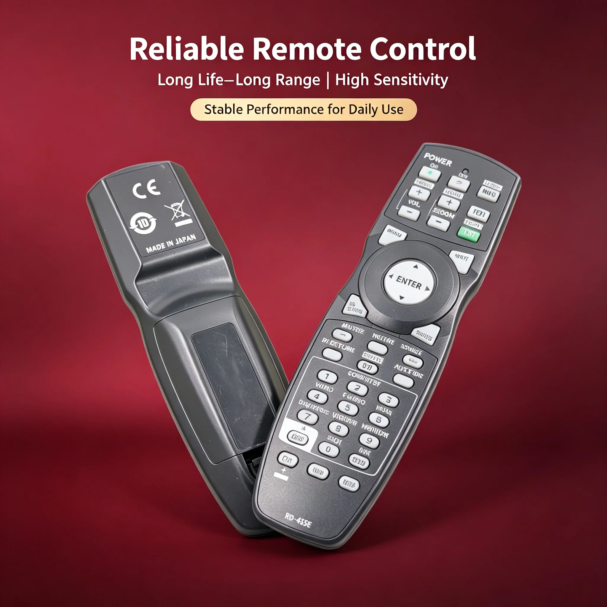 Remote Control For NEC PX602UL-WH/BK PX602WL-WH/BK PX803UL-BK/WH  PH1202HL PX1004UL-WH PX1004UL-BK PX1005QL-W/B DLP Projector