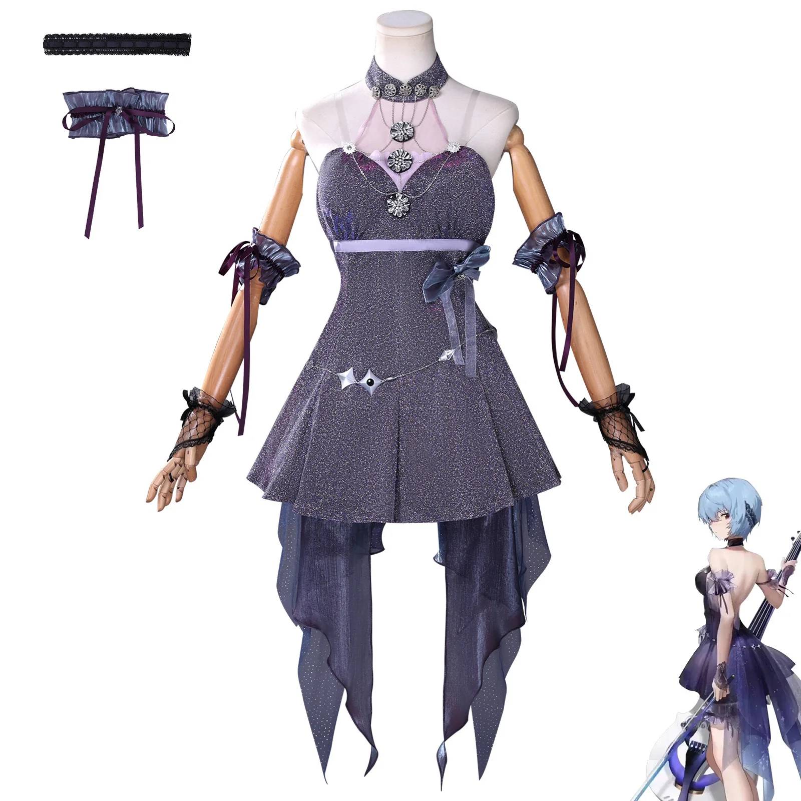 

Ayanami Rei Cos NIKKE Victory Goddess Linkage Nikki Cosplay Two-dimensional Animation Character Costume