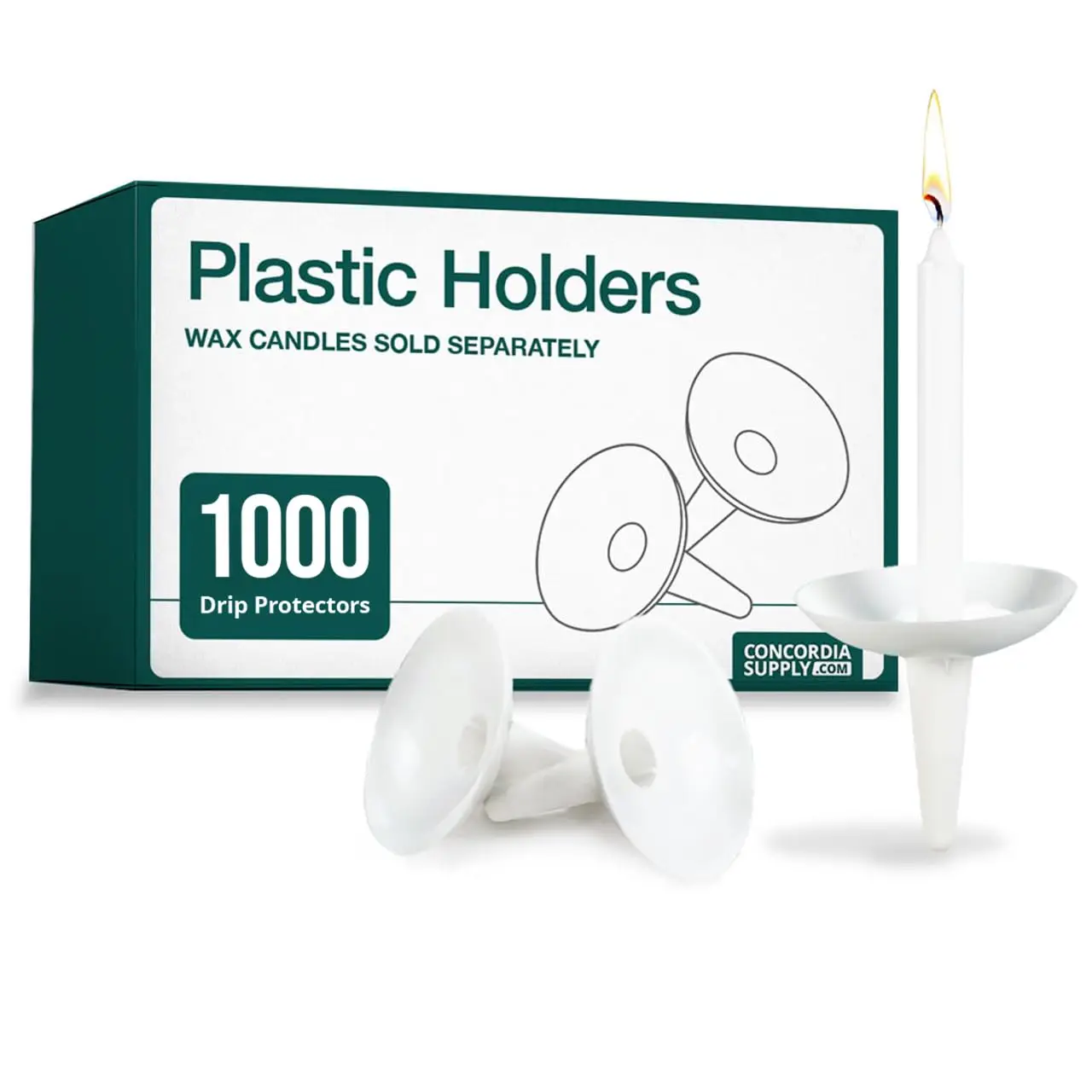 Plastic Candle Holder Drip Protector (Pack of 1000)