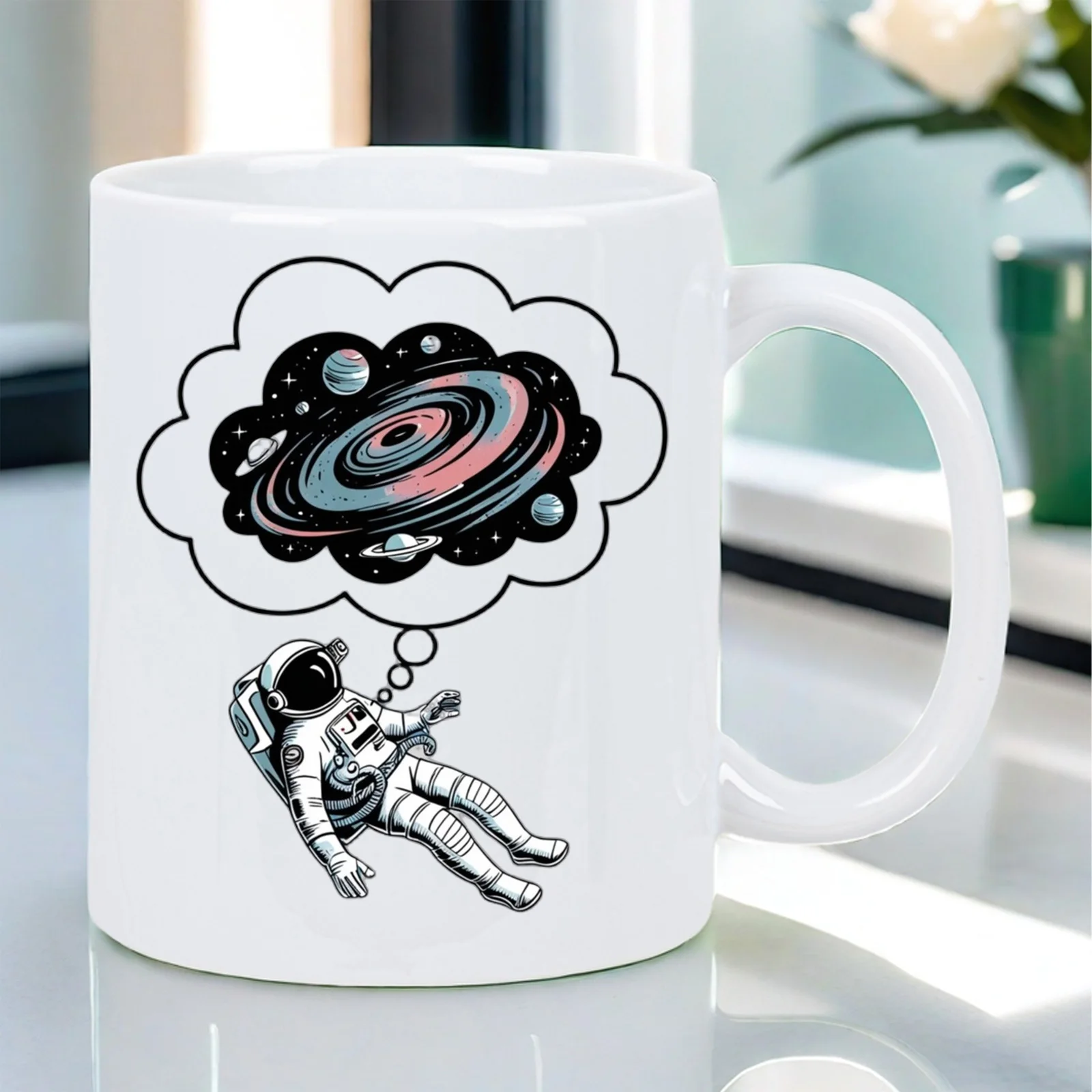 1pc Space Explorer Astronaut Mug - Perfect for Home, Office, and Halloween Party Decorations