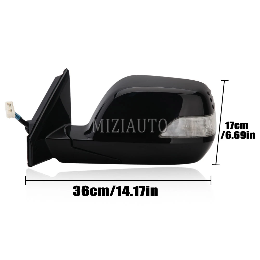 9 Pins Rearview Mirror Assembly，Honda CRV 2007-2011 Heated Automatic Folding Power Side Mirror Replacments Car Accessories
