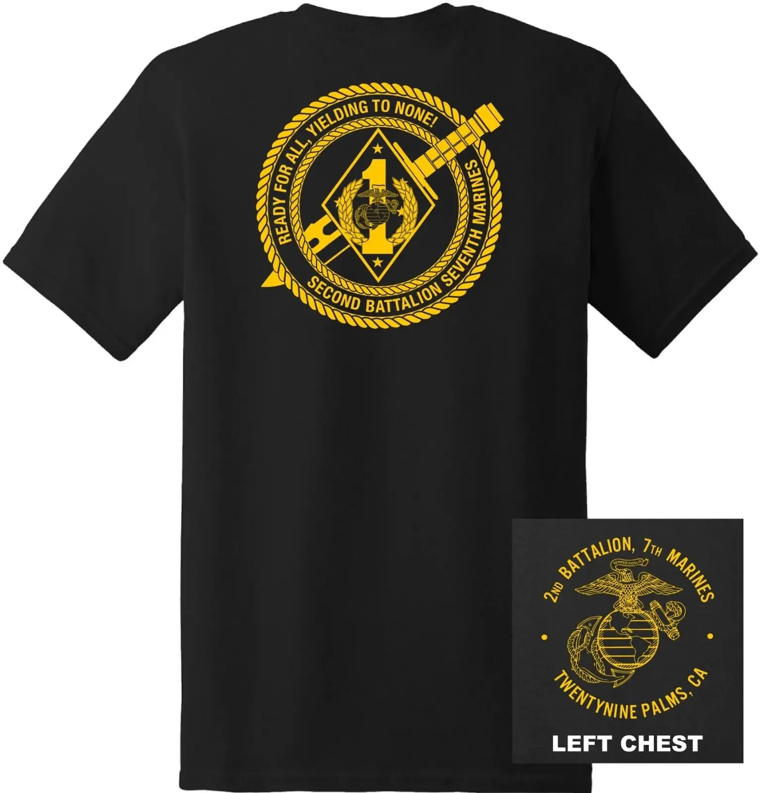 2nd Battalion 7th Marine Regiment. US Marine Corps T-Shirt 100% Cotton O-Neck Short Sleeve Summer Casual Mens T-shirt Size S-3XL
