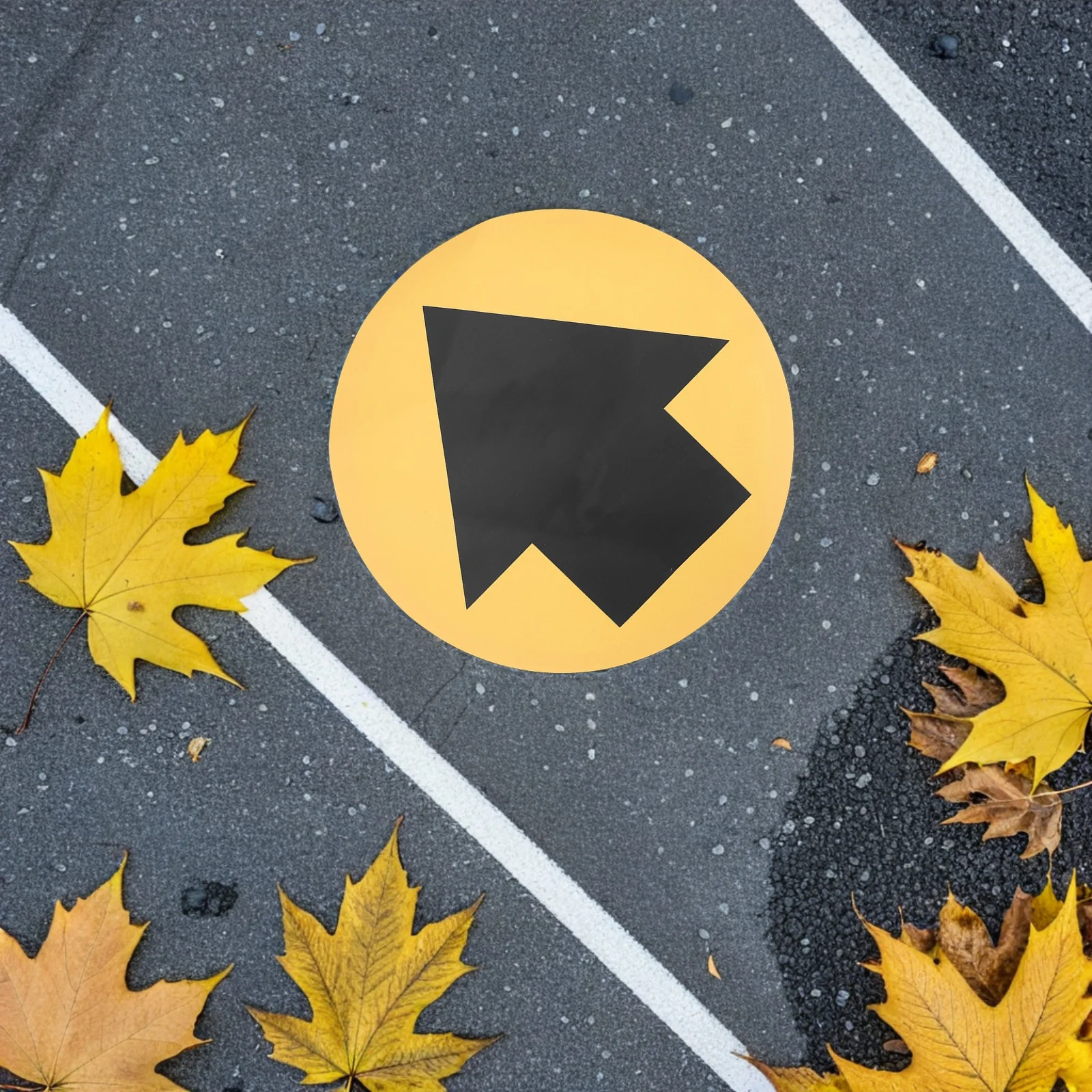 

Directional Safety Signs Arrow Floor Markers High Visibility Self Adhesive Decals for Market Hospital School Organized