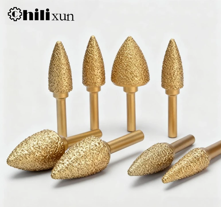 

1 шт. алмазная шлифовальная насадка 6 мм с круглым хвостовиком, вакуумная пайка, роторный напильник для камня, серого, чугуна, воздуховода, железа, стали, гравировки