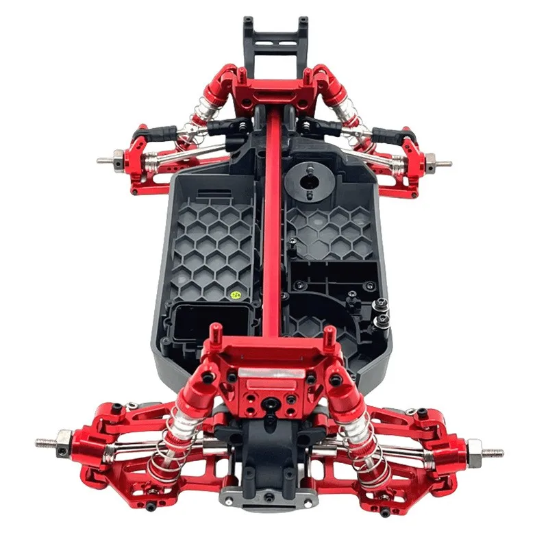 RC اكسسوارات السيارات الأمامي والخلفي امتصاص الصدمات بين قوسين عدة ترقية ل MJX 1/14 14207 14208 #4