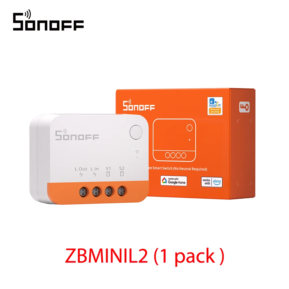 1/3/5Pcs Itead Sonoff ZBMINI-L2 Zigbee Diy Smart Switch Module Geen Neutrale Draad Vereist 2 Manier controle Voor Smart Home Automation sonoff mini ziigbee