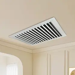 HVAC Vent Duct Cover Aluminum Return Filter Grille,16inchx16inch Ceiling Vent Cover Linear Bar Grilles for Office Buildings