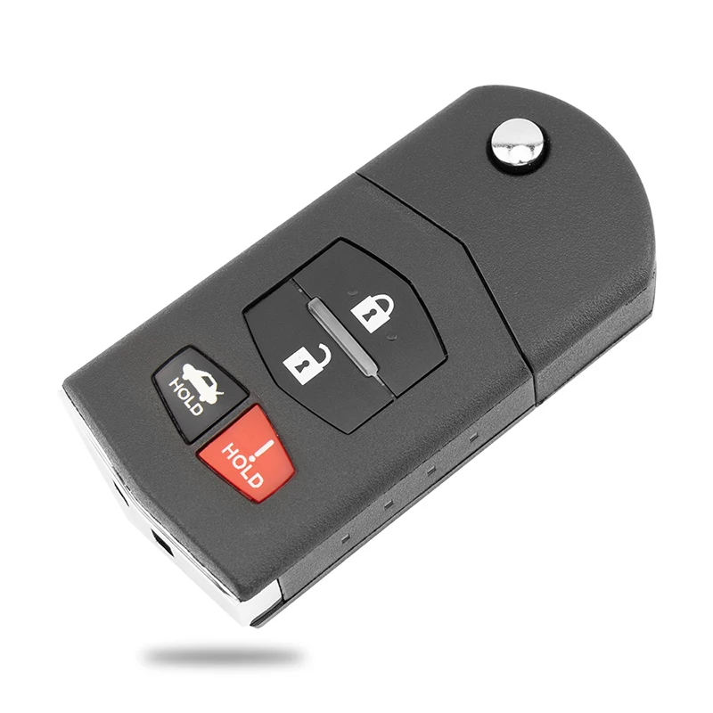 Liberty JX331BA5802C 313.8MHz ID4D63 Chip Flip Folding 3/4 Button Remote Smart Key Fob for Mazda 6 RX-8 mazda 2 mazda 3 mx5 cx9