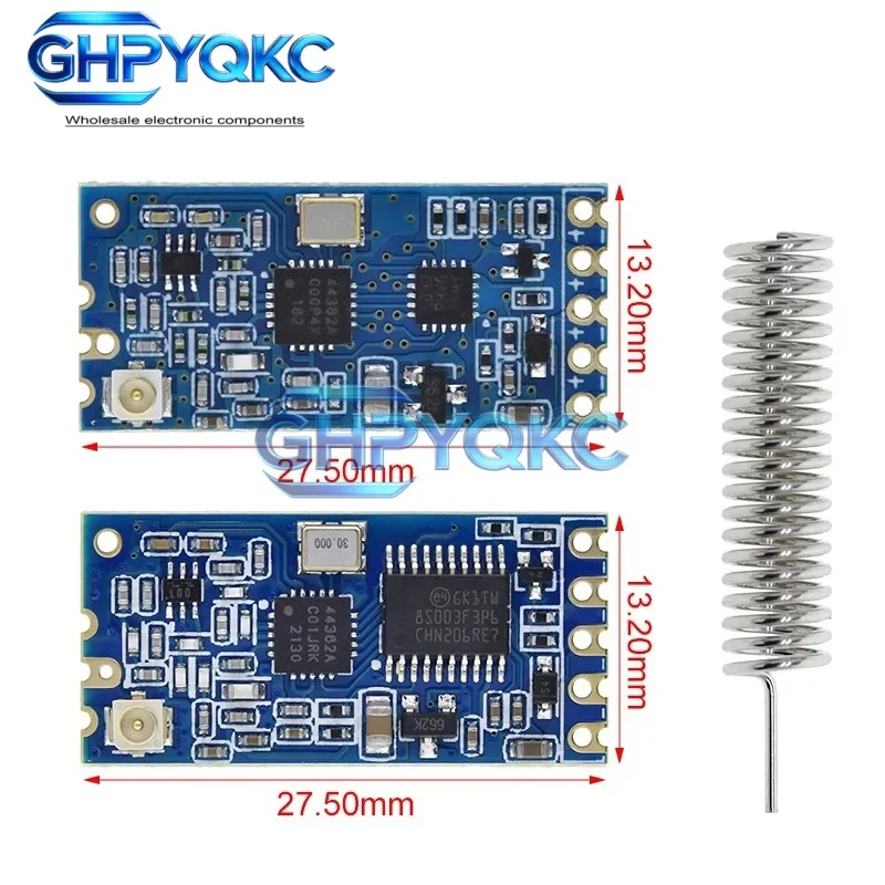 GHPYQKC HC-12 SI4438 433M Wireless Serial Module Long Distance UART RF Transceiver Module for MCU Communication