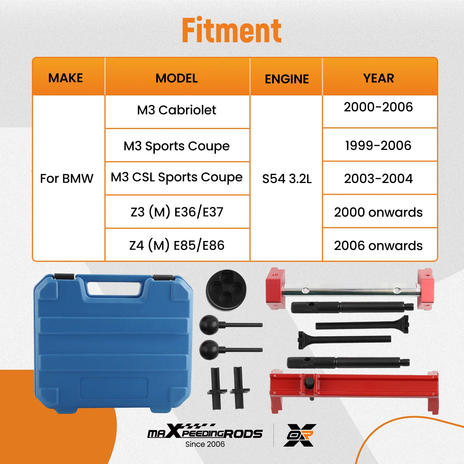 9 Pcs Camshaft Alignment Timing Tool Kit for BMW E46 M3 E35 Z3 E85 E86 Z4 11913 119140 115100 117342 1171 112300 119170