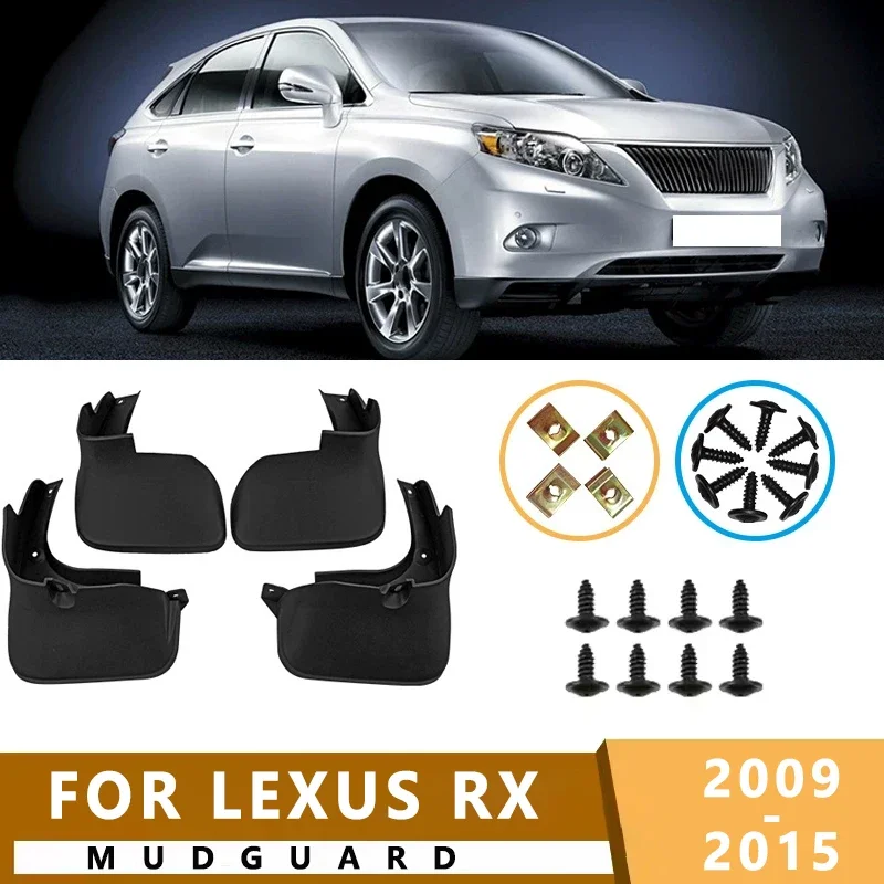 

Mud Flaps Fit for LEXUS RX 2009-2015 2010 2011 2012 2013 2014 Mudguards Tire Fenders Splash Proof Accessories Wheel Guards 4ps