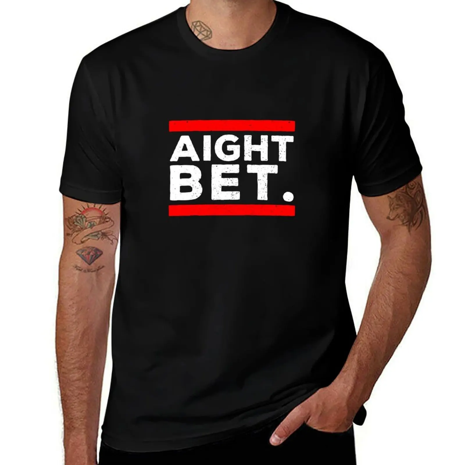

Aight Bet - Funny Hip Hop Slang T-Shirt cute tops animal prinfor boys street wear football t shirt mens graphic t-shirts funny
