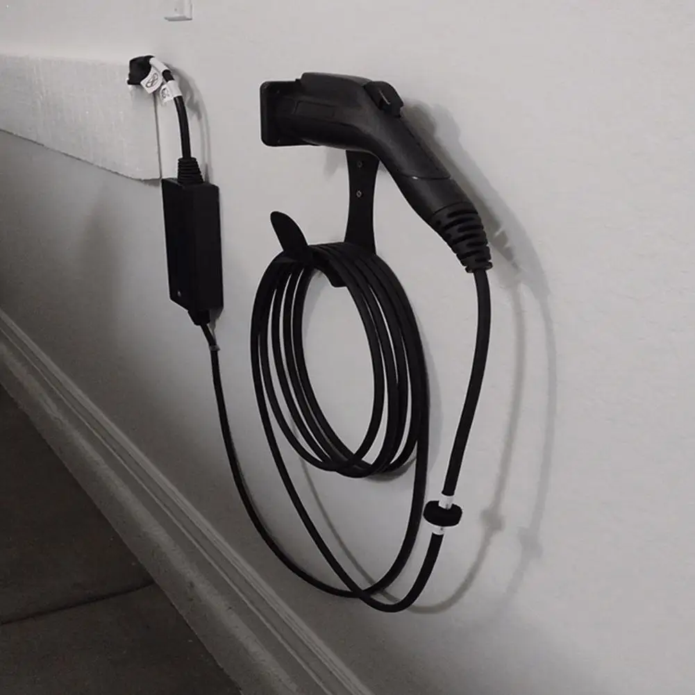 

Кронштейн для зарядного устройства для электромобиля, вилка, опорная стойка, зарядное устройство для электромобиля, настенный кожаный чехол, держатель, аксессуары, инструмент