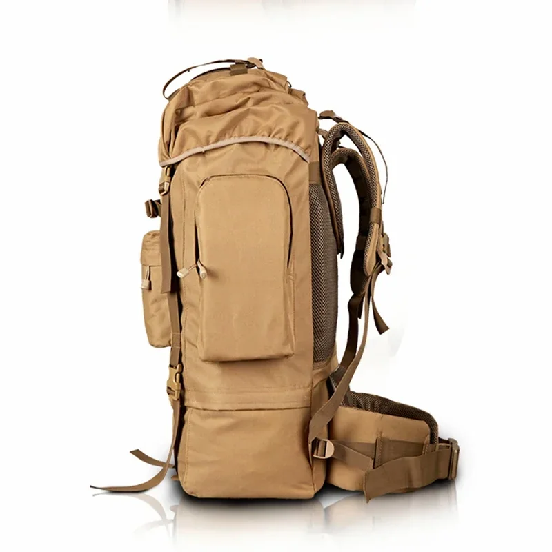 70L إطار معدني من الصلب حقيبة الرجال حقيبة الصيد الجديدة مقاوم للماء حقائب الظهر النايلون حقائب الصيد