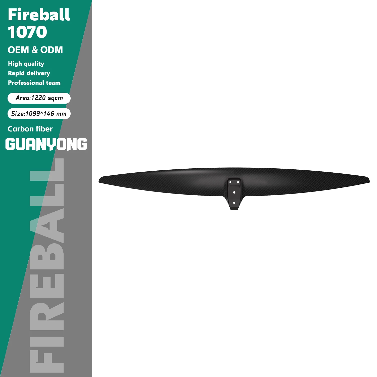 AXIS FIREBALL 1070 Wing Foil Kite ULTRA High Modulus Axis Gear Carbon Foil Axis Fireball Front Wing Surfboard Waterplay Kitesurf