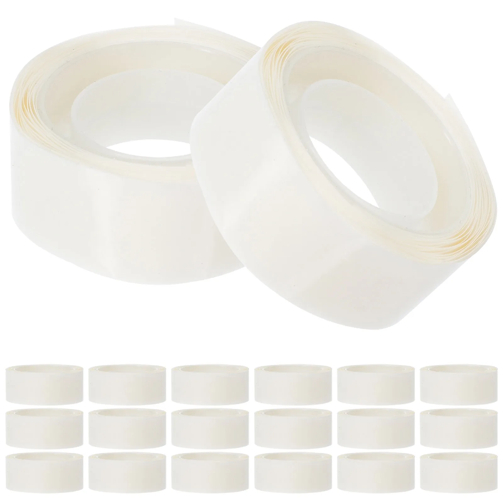 20PCS Balloon Clear Labels Double Sided Adhesive Stickers Removable Points Strong Tape Practical Decor Photos