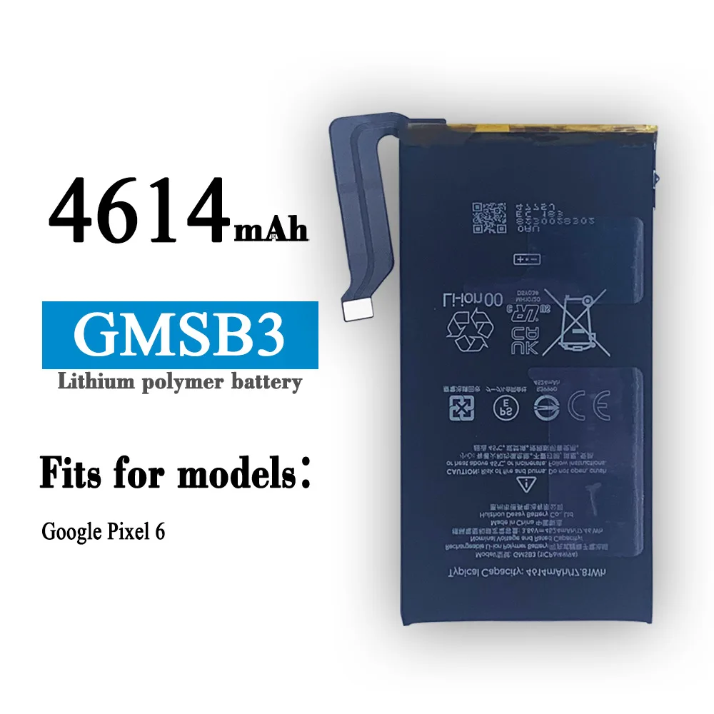 Original 4614mAh GMSB3 Battery For HTC Google Pixel 6 / GB7N6 / G9S9B16 Li-ion Polymer Battery Original Core