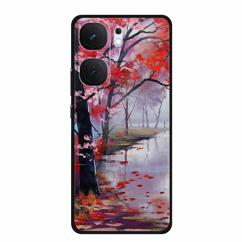 Cool Silicone Cover for Vivo Iqoo Neo 9 Case Printed Fashion Soft Back Cover for Vivo Iqoo Neo9 Case Protective Cartoon Shells