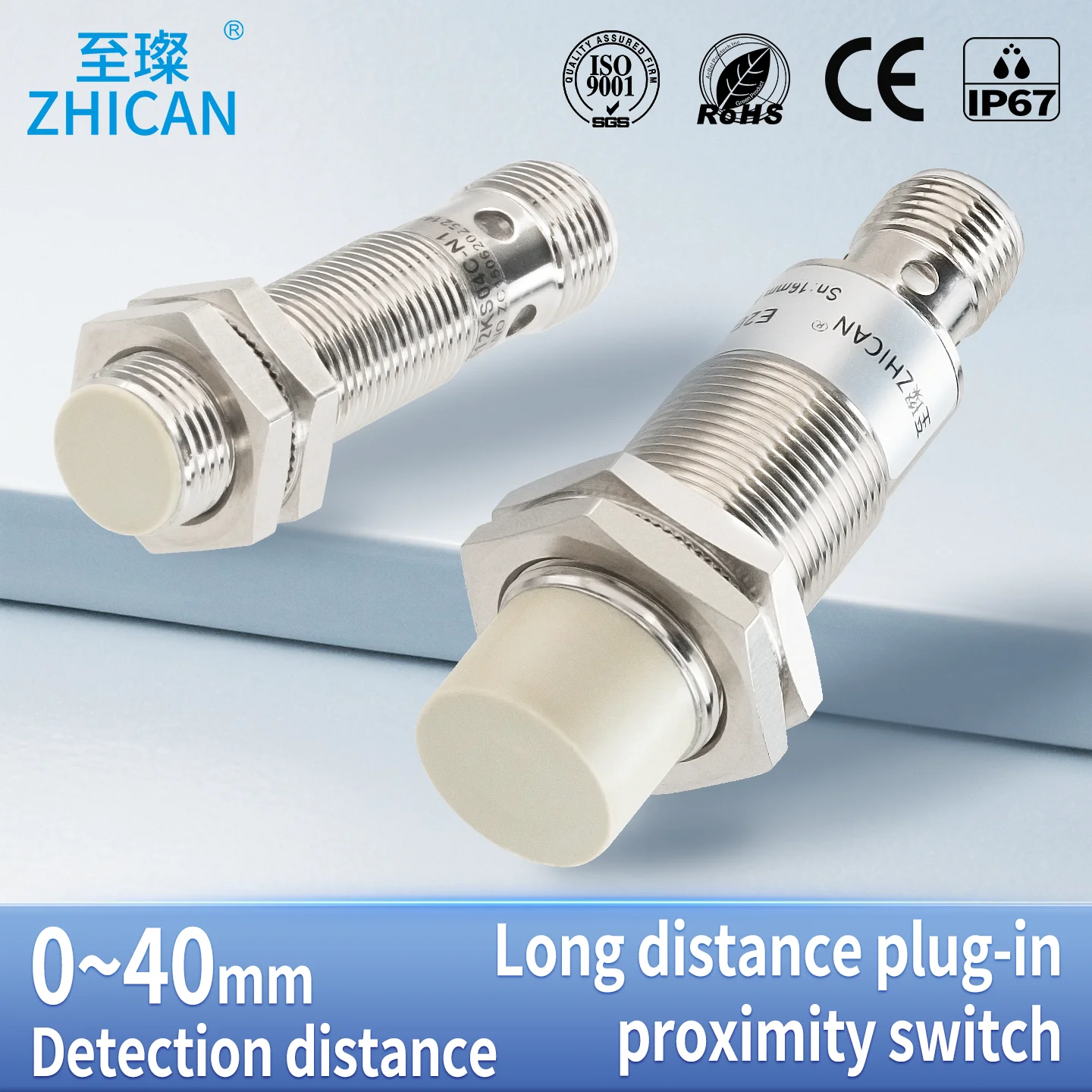 ZHICAN IP67 conector à prova d'água M8/M12/M18M30 interruptor de proximidade plugue de aviação 3 núcleos 4 pinos sensor NPN