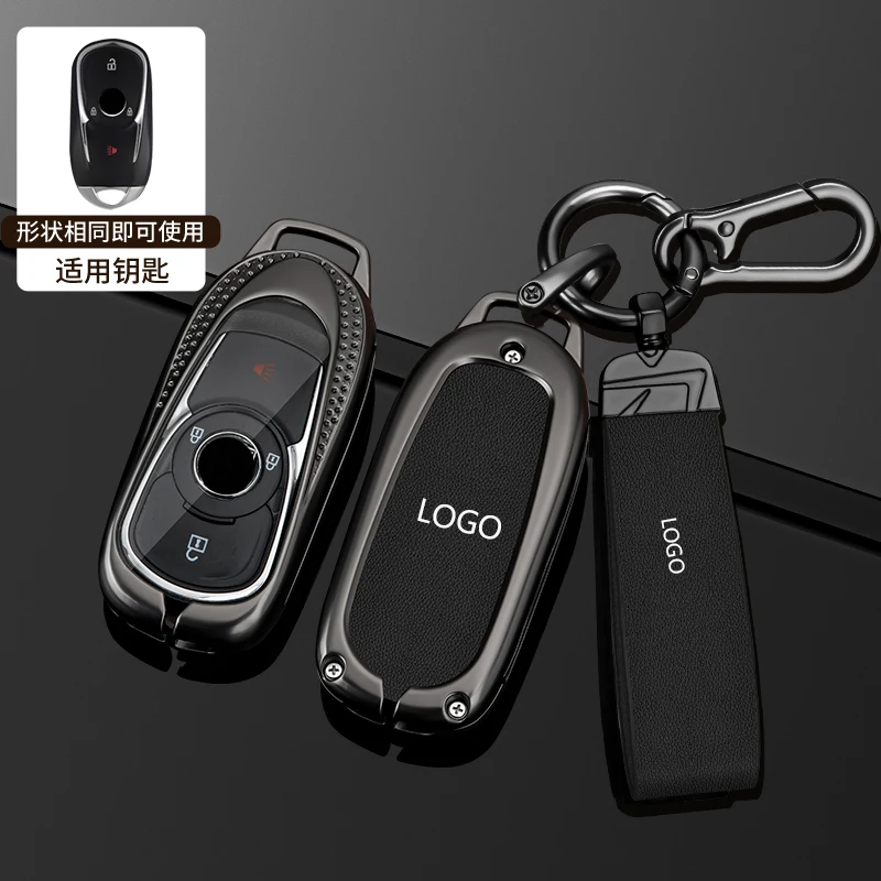 Fashion Zinc Alloy Leather Car Key Case Cover For Buick VERANO ENCORE GX GL6 for Opel Vauxhall Astra K Corsa E Smart Accessories