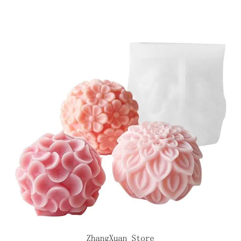 Blumenkerzenform zum Ausgießen von Seife und als Heimdekoration für die Herstellung von Weihnachtsgeschenken 3XUF – Detail 8