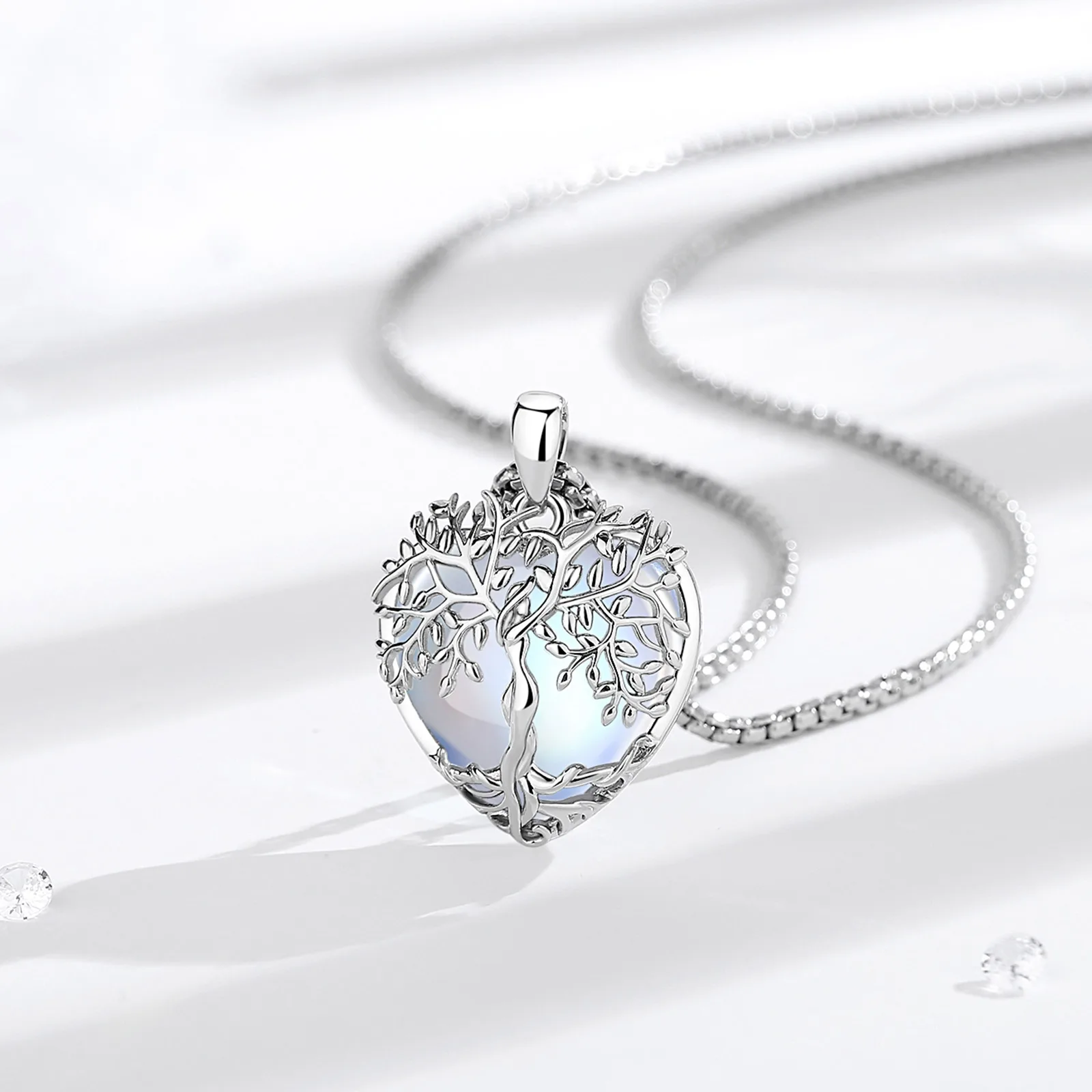 قلادة جمشت شجرة الحياة من يودورا ، حجر شفاء الطاقة ، حجر سبج كريستالي ، قلادة فيروزي ، مجوهرات روحية ، هدية تأمل