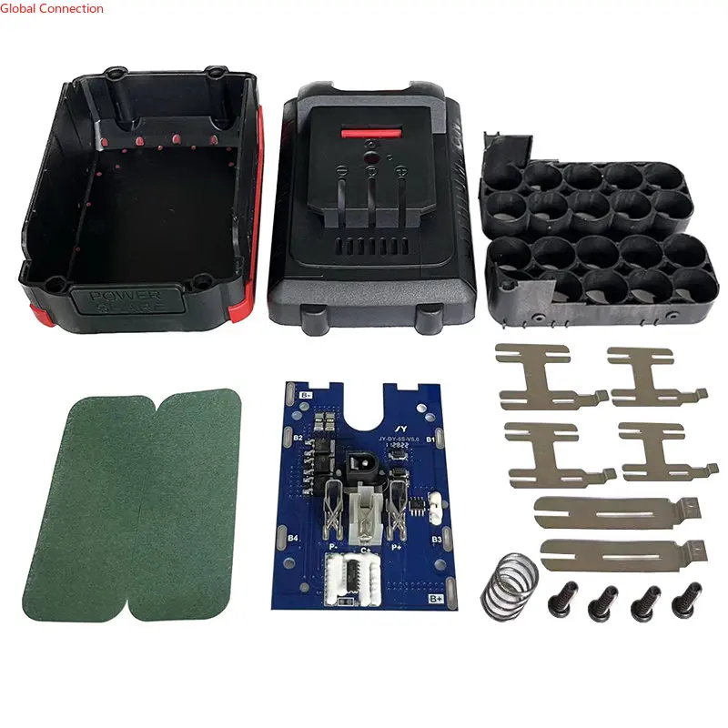 5S2P 18650 Power Tools Li-ion Battery Plastic Case BMS Protection board for Wireless Electric Angle Grinder 18V Lithium Battery