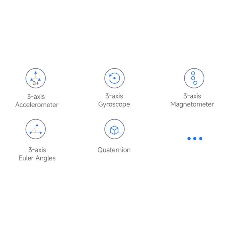 Sensor DOF ROS IMU (A) de 10 eixos UART ARM 32 Processador DSP BLE 5.3 Bluetooth / Acelerômetro / Giroscópio / Magnetometro