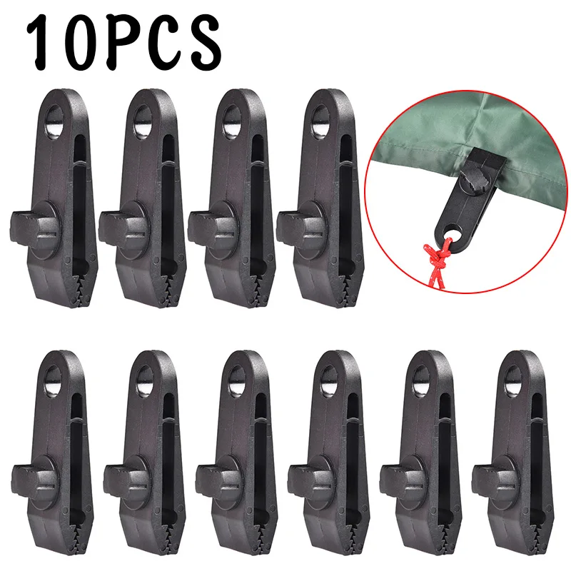 Gripper Clip Tarp Clamp Set Survival 10pcs Accessories Awning Boat Canopies Canvas Cover Hanger Snap