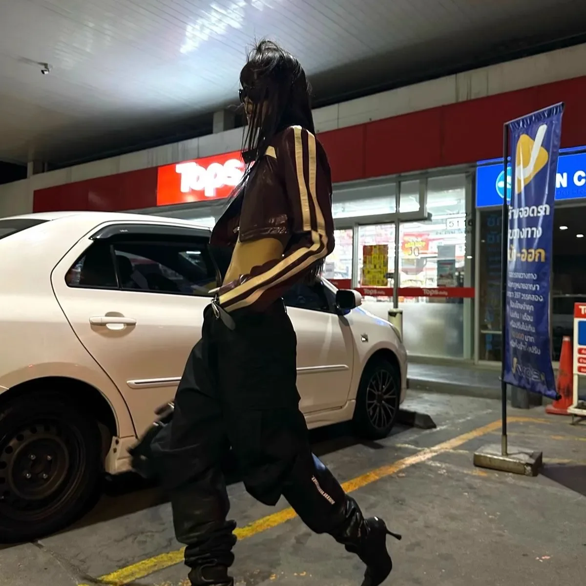 دراجة نارية فتاة نمط بو سترات من الجلد الموضة الأمريكية الرجعية معطف البيسبول سترة النساء الخريف الشتاء الشارع النساء الملابس #5