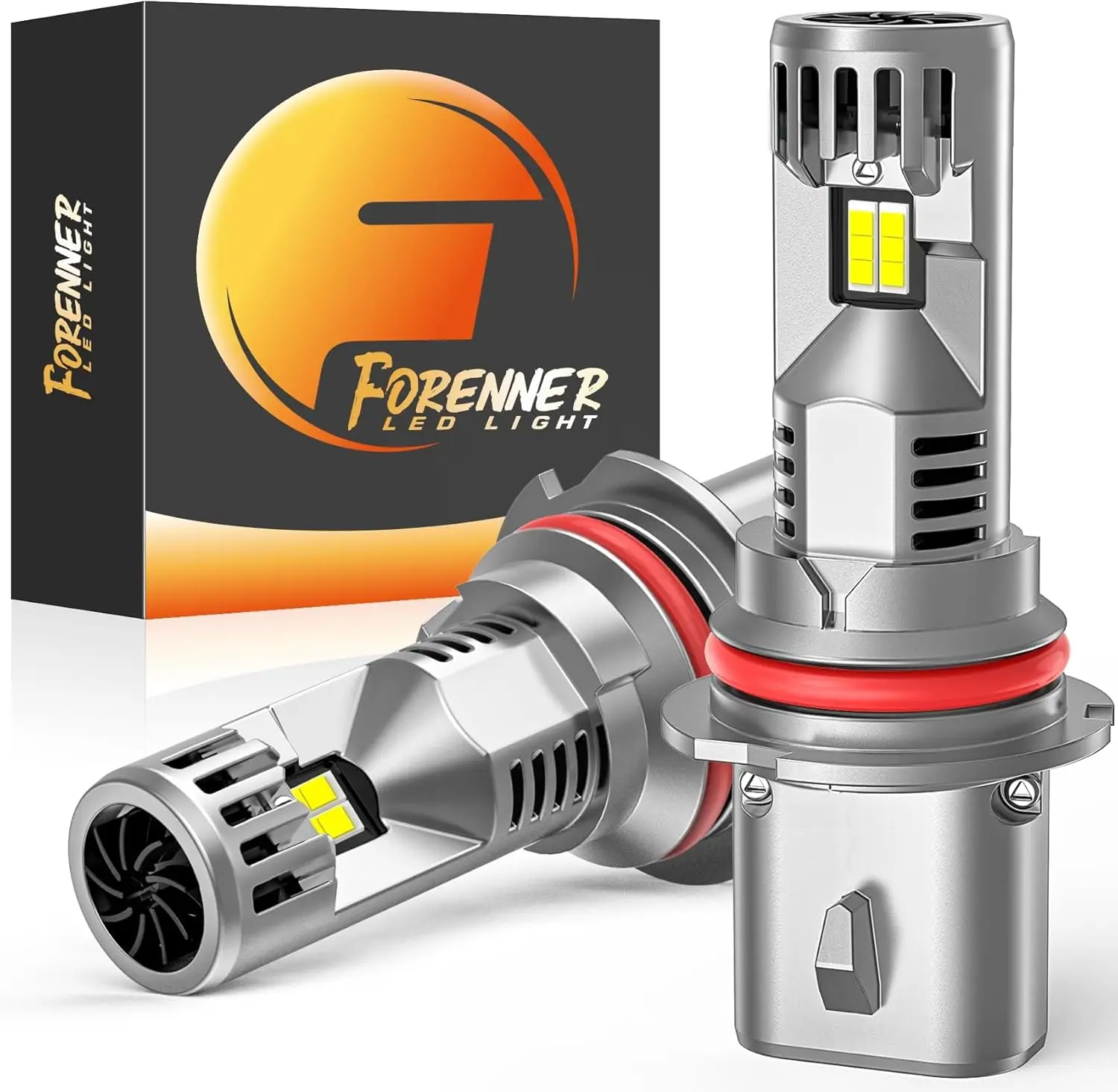 

2PCS LED 9007 HB5 Light Bulbs,50000LM 1200% Brighter 6500K Cool White,1:1 Mini Size IP68 Waterproof 9007 Fog Lights