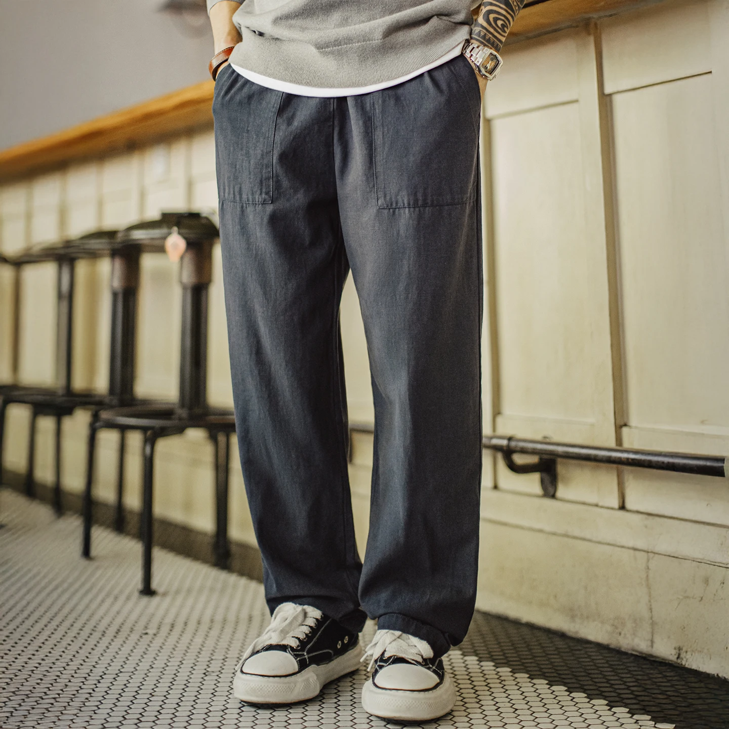 Thumbnail 3 - #5 Latest Mens Straight Leg Trousers Offers