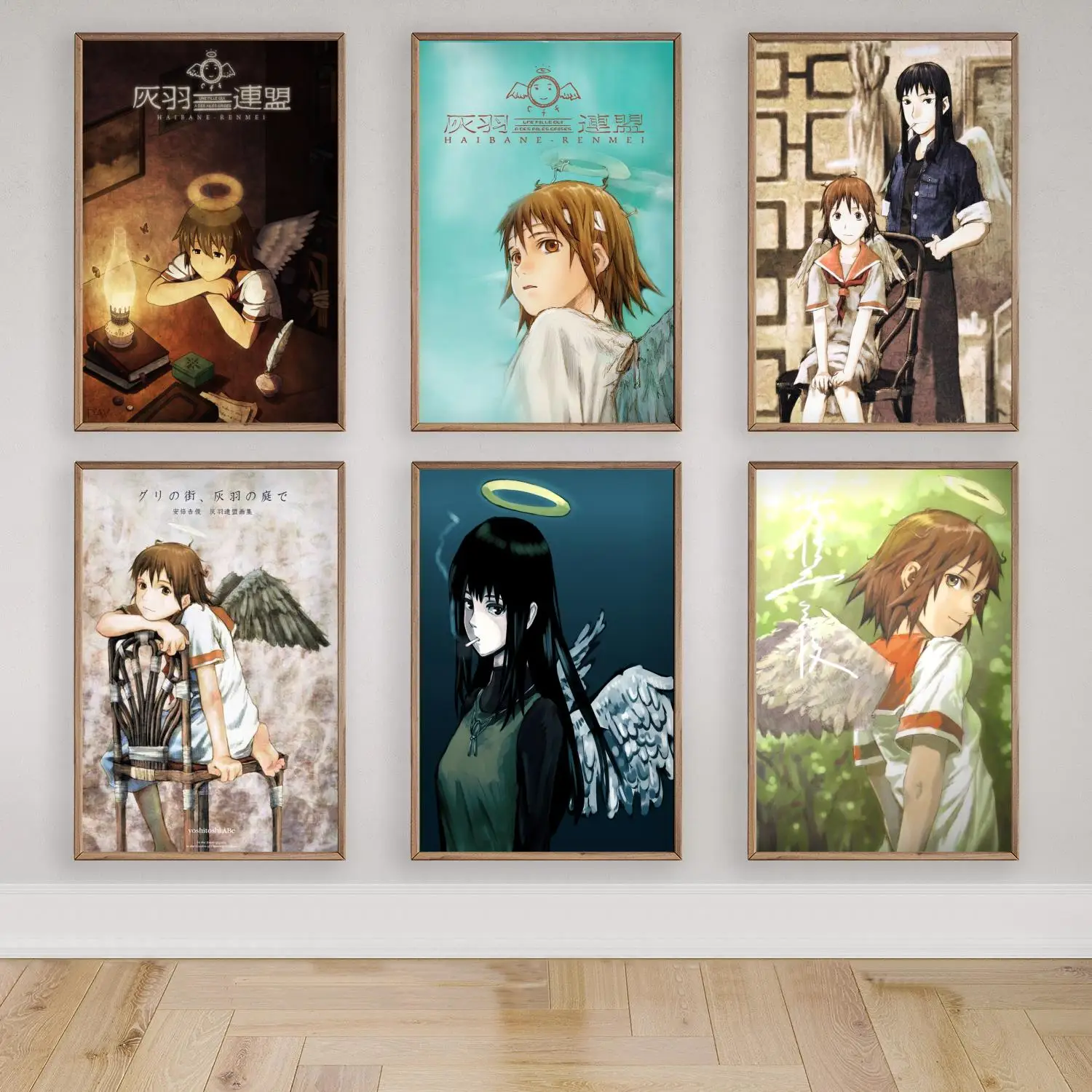 haibane renmei Canvas Art Poster and Wall Art, Picture Print, Modern Family Bedroom Decor, Posters