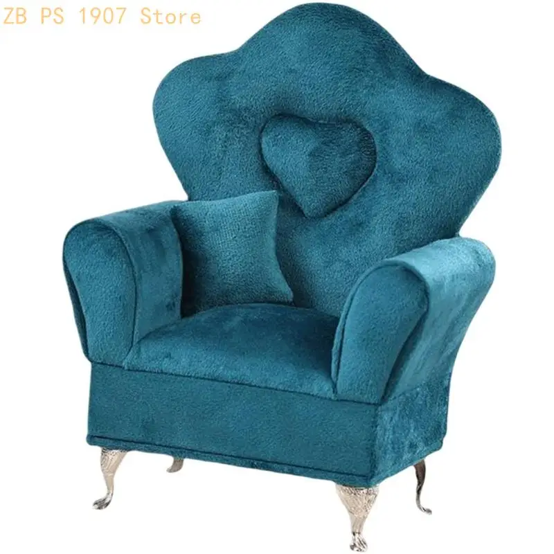 Elegant European Velvets Jewelry Box Sofa with Soft Fabric Interior 55KA