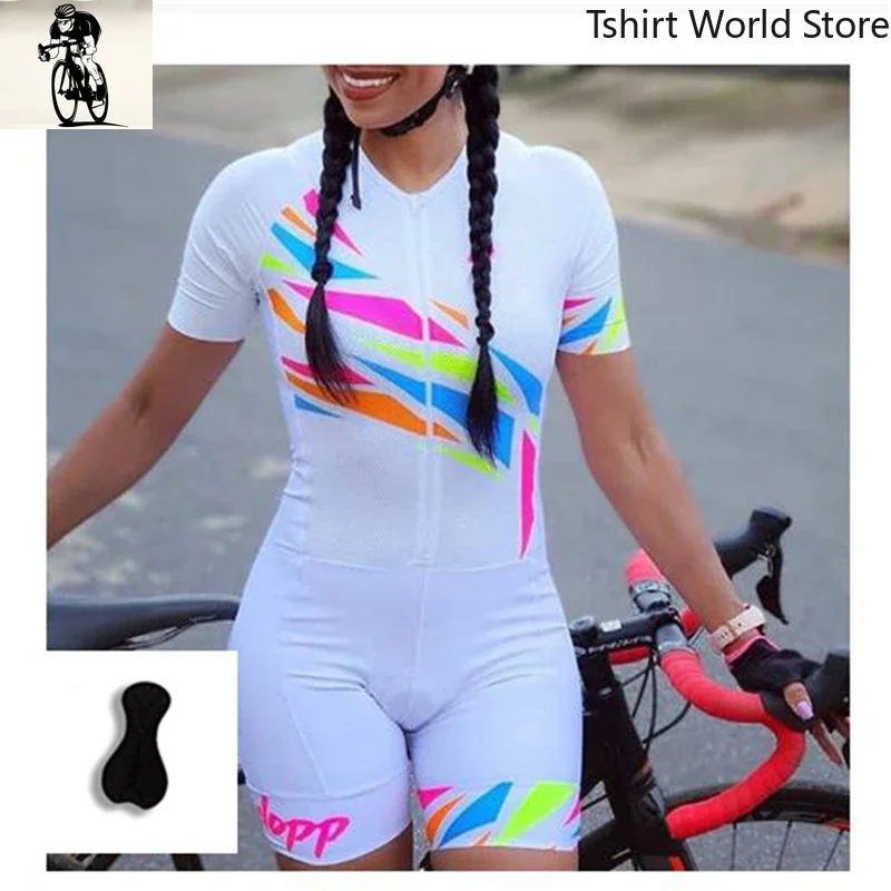 Women's Custom Sublimation Cycling Triathlon Tri Suit, Triathlon Sport Cycling Wear, Short sleeve Breathable Triathlon  Jumpsuit