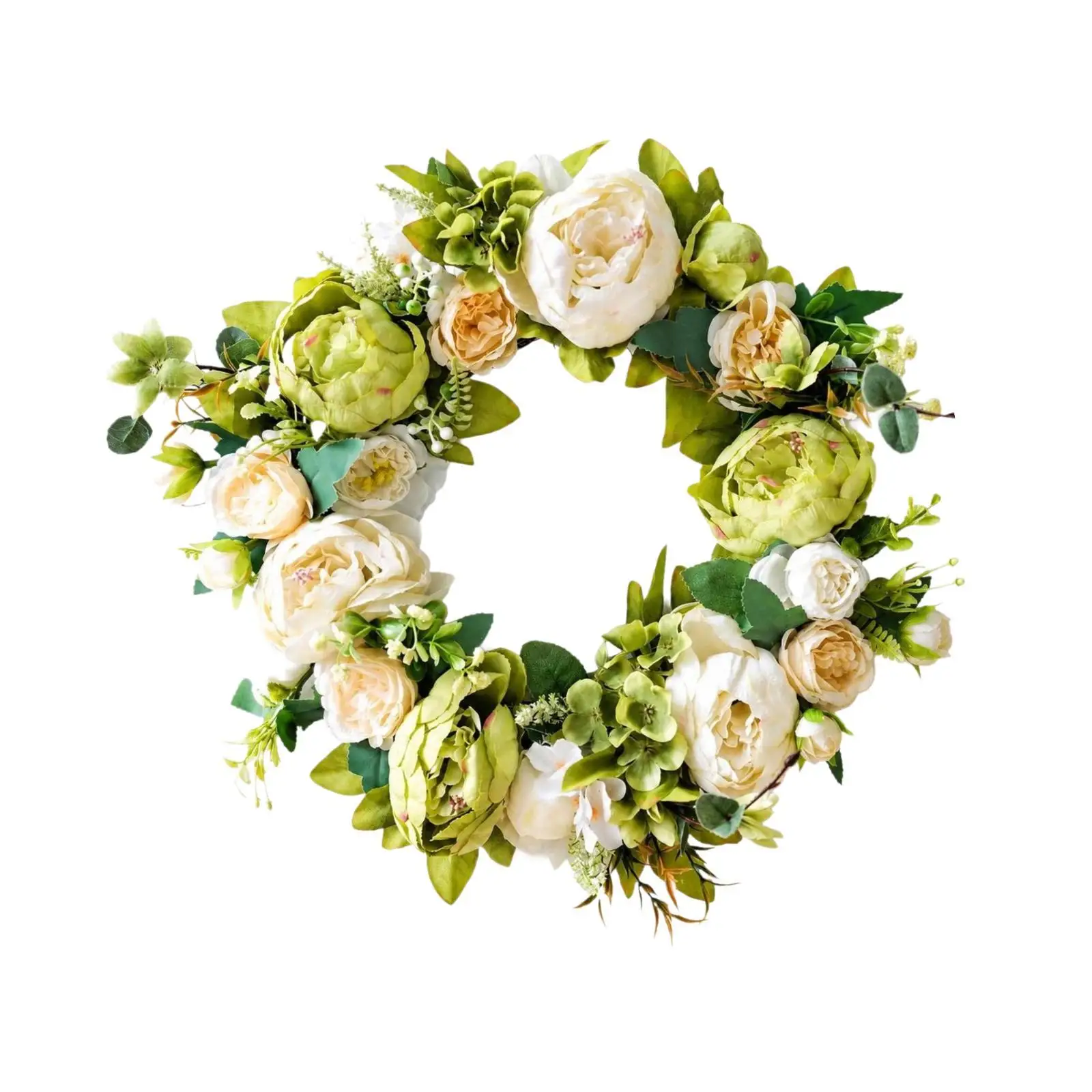 Pfingstrosenkränze für die Haustür, Geschenk, vielseitiger Hängeanhänger, Frühlings- und Sommerkranz, künstliche Blumen für Veranda, Fenster, Festival