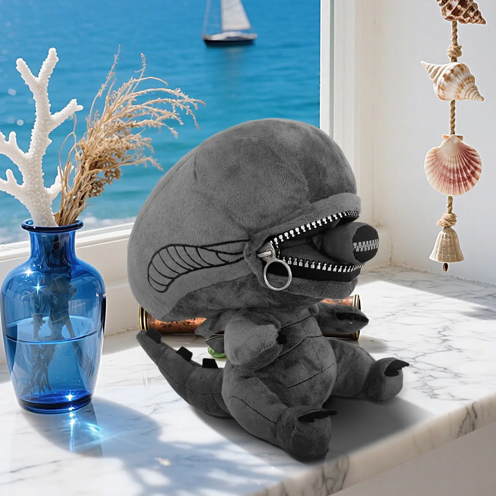 25cm zipper mouth doll Baby Movie Character Cartoon Model Plush Toy Children Action Figures Soft Stuffed Toys Pendant Gifts