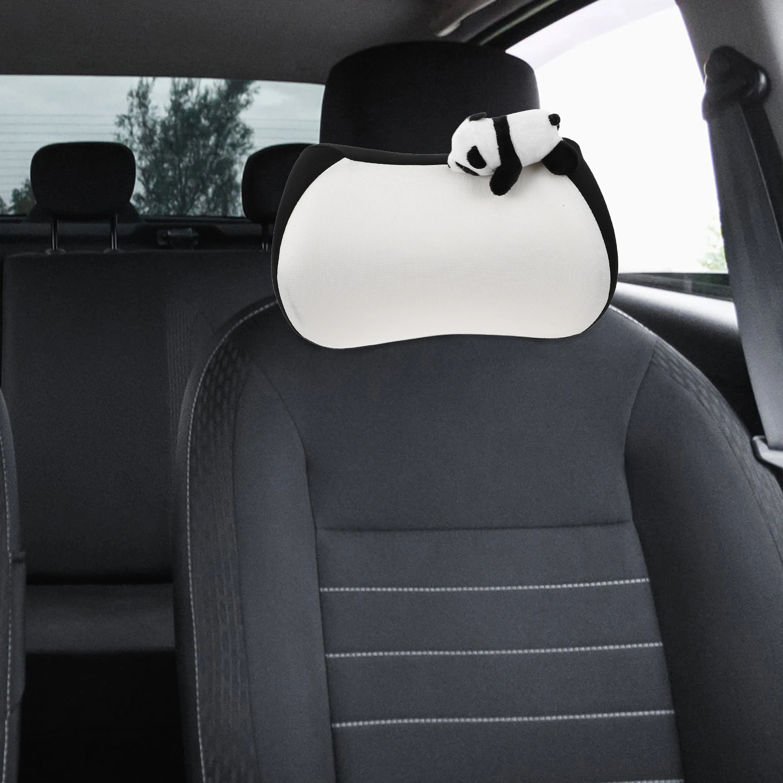 

Memory Foam Car Seat Headrest Pillow All Seasons Neck Cushions Driving Cloth Accessories Panda Design Lumbar Support Car