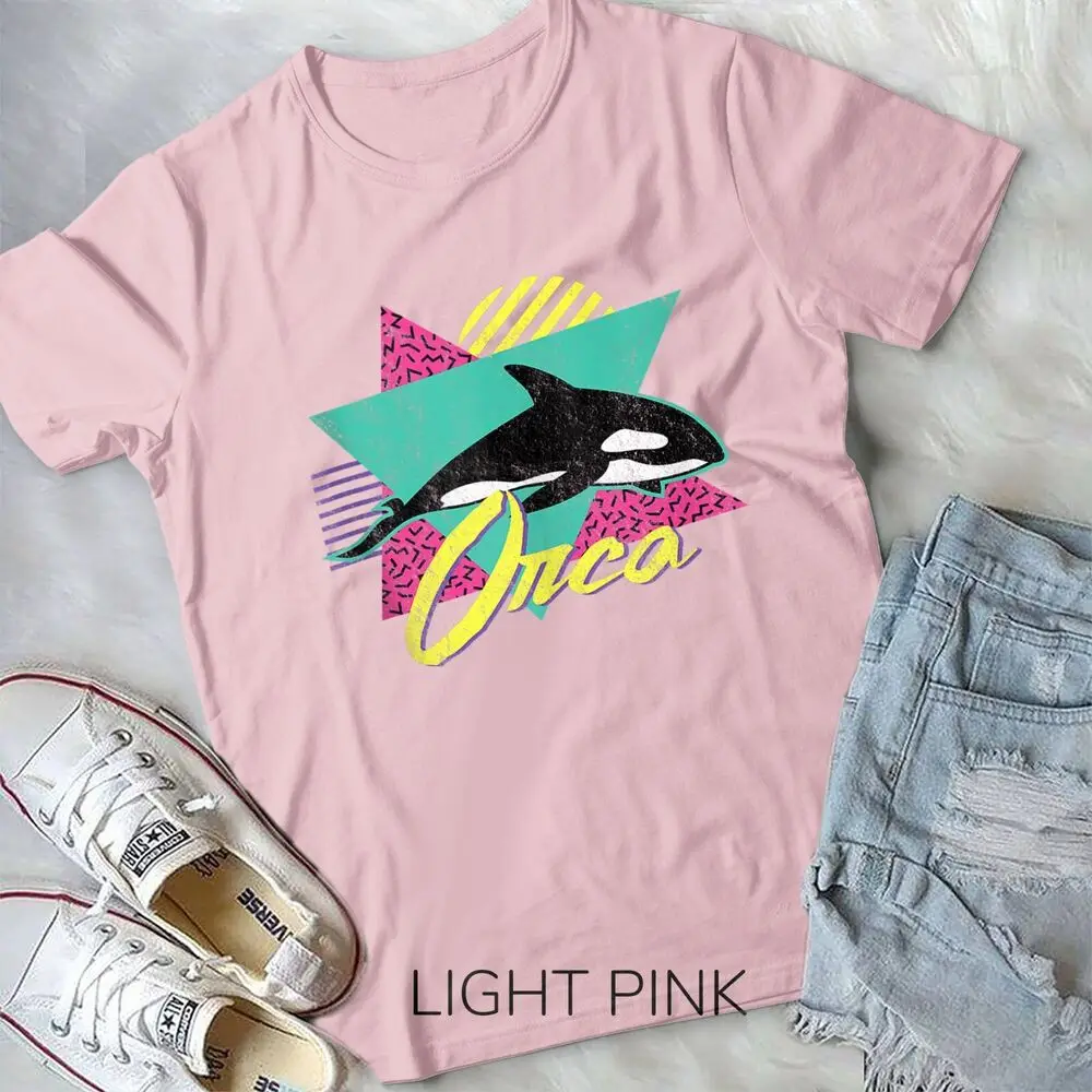 Vintage Retro 80s Or 90s Orca Killer Whale Unisex T-shirt
