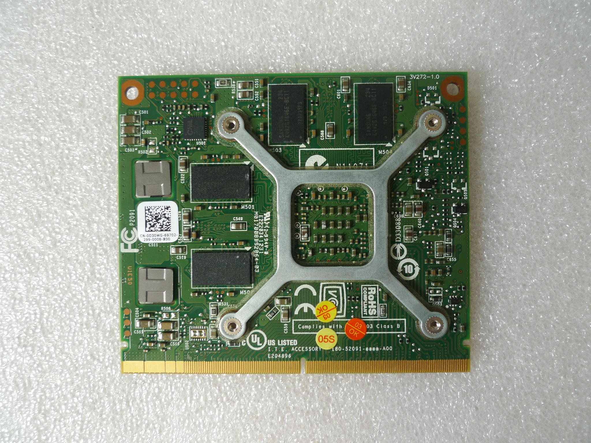 

K2000M K 2000M N14P-Q3-A2 CN-0D30WG MXM 3.0 Video Graphics Card GPU for Dell M4700 M4800 HP 8560W Fast Shipping