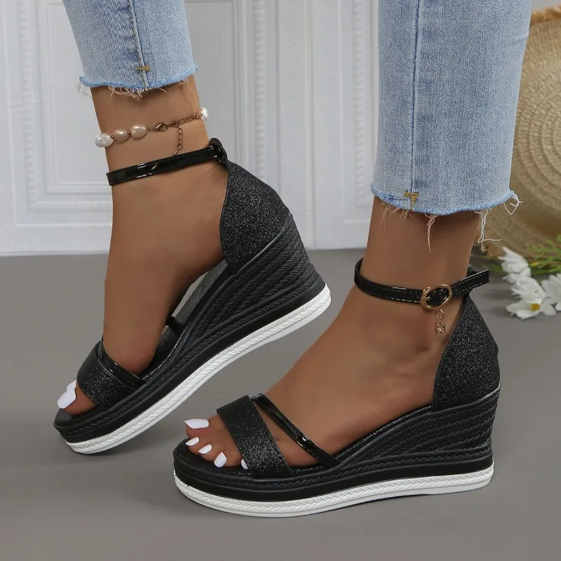 2024 New Summer Women Wedges Sandals Casual Open Toe Shoes for Women High Heels Platform Designer Women Sandals Zapatos De Mujer