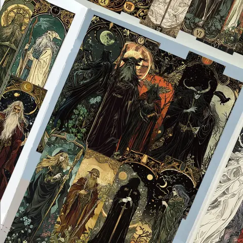 마법사 책갈피 30개 세트, 어두운 마법 마법사 종이 책갈피, 책 페이지 마커, 학생 용품용 Diy 마법사 책갈피