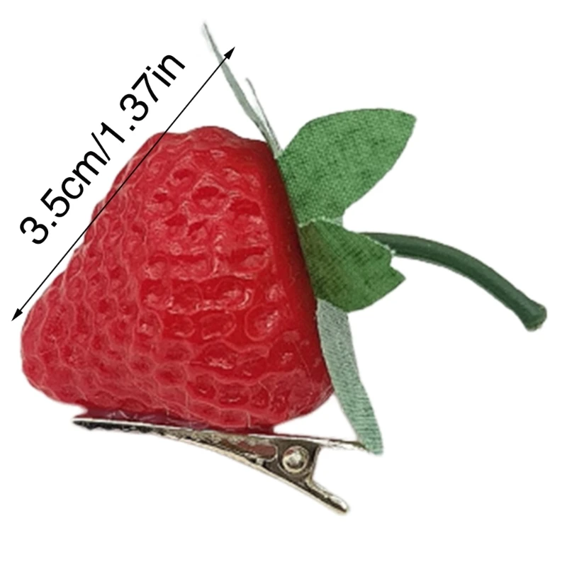 Jepit Rambut Stroberi Jepit Rambut Gaya Stroberi Jepit Rambut Tandan Buah Manis