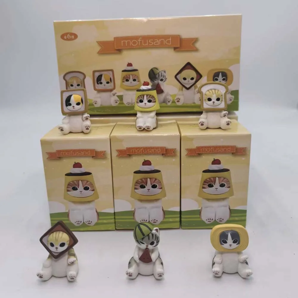 

Mofusand Cake Cat Blind Box Gift Cute Toys Desktop Ornament Girl's Gift Birthday Present Garage Kit Collectable Figurines