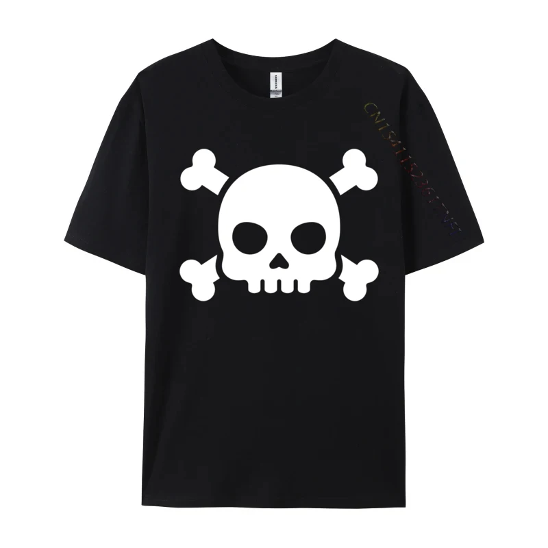 

Skull And Crossbones Halloween Tops Tees Tshirts Skull And Crossbones Halloween Autumn Cotton Mens T-shirts Personalized Popular