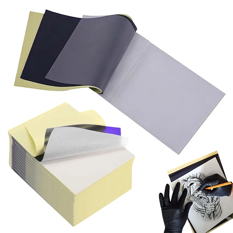 40Sheet/Set Tattoo Transfer Paper Tattoo Stencil Paper Carbon Thermal Copy Paper for Tattoo Transfer Machine Art Accessories ZYF