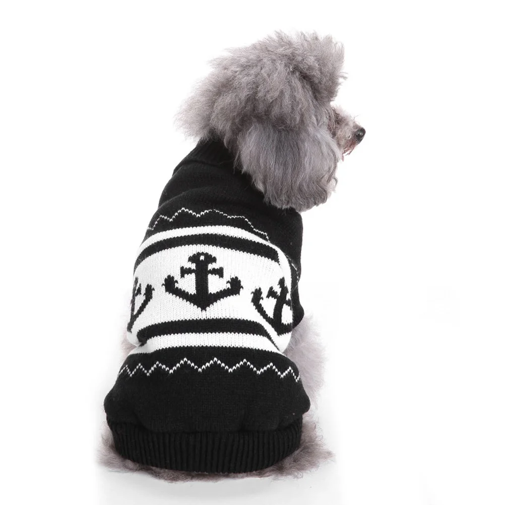 

Pet Knitted Sweater Size S Christmas Turtleneck Warm Dog Winter Clothes Festive Puppy Costume Pet Sweater Dog Winter Clothes